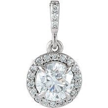 Load image into Gallery viewer, 1 CTW Diamond Halo-Style Pendant - Giliarto