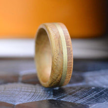 Load image into Gallery viewer, Real Whisky Barrel Wood with copper strip, handmade . Perfect for weddings, graduations, birthdays and other holidays.