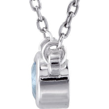 Load image into Gallery viewer, Aquamarine with sterling silver necklace - Giliarto