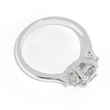 Load image into Gallery viewer, 1 Carat Three Stone Giliarto Moissanite White Gold Engagement  Ring