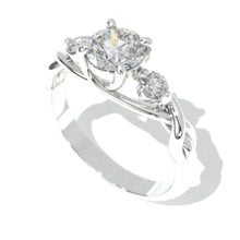 Load image into Gallery viewer, 1.5 Carat Three Stone Giliarto Moissanite Engagement Ring