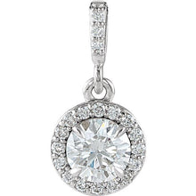 Load image into Gallery viewer, 0.5 CTW Diamond Halo-Style Pendant - Giliarto