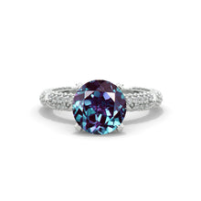 Load image into Gallery viewer, 2 Carat Alexandrite White Gold Giliarto Engagement Ring