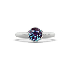 Load image into Gallery viewer, 2 Carat Alexandrite Low Set Engagement Gold Ring