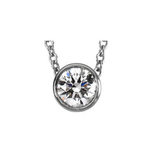 Load image into Gallery viewer, Diamond pendant with platinum necklace - Giliarto