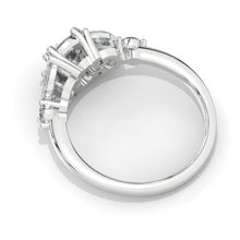 Load image into Gallery viewer, 1.5 Carat Genuine Aquamarine 14K White Gold Engagement Promissory Ring