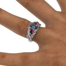 Load image into Gallery viewer, Giulia Wings Alexandrite Gold Ring