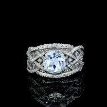 Load image into Gallery viewer, "Infinitely Yours" Aquamarine Engagement Ring