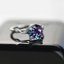 Load image into Gallery viewer, Giliarto 3 Carat Alexandrite Stone 14K White Gold Ring
