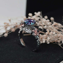 Load image into Gallery viewer, 2.0 Carat Alexandrite Gold Floral Engagement Ring