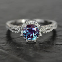 Load image into Gallery viewer, Adara Alexandrite Classic Engagement Ring