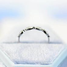Load image into Gallery viewer, 2 Carat Gray Moissanite Engagement Eternity Gold Rings Set