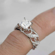 Load image into Gallery viewer, 1.5 Carat Giliarto Princess Cut Moissanite  Promissory ring