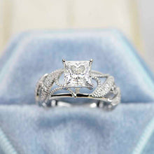 Load image into Gallery viewer, 1.5 Carat Giliarto Princess Cut Moissanite  Promissory ring