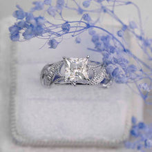 Load image into Gallery viewer, 1.5 Carat Giliarto Princess Cut Moissanite  Promissory ring