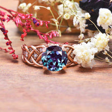 Load image into Gallery viewer, 2.0 Carat Alexandrite Engagement Rose Gold Ring