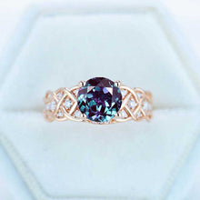 Load image into Gallery viewer, Alexandrite Giliarto Rose Gold Engagement Ring