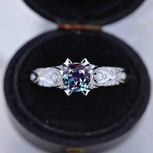 Load image into Gallery viewer, Alexandrite Gold Celtic Engagement Ring