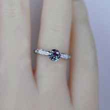 Load image into Gallery viewer, Ornamental Alexandrite Gold Engagement Ring