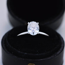 Load image into Gallery viewer, 1.5 Carat Moissanite 14K White Gold Engagement Promissory Ring