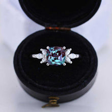 Load image into Gallery viewer, 3Ct Cushion Alexandrite Engagement Ring, Cushion Alexandrite Engagement Ring