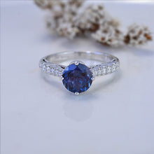 Load image into Gallery viewer, Alexandrite Engagement  White Gold Ring Classic Customized Design Your Own Ring