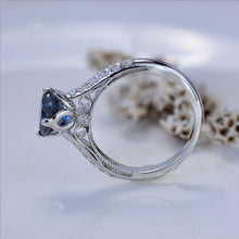 Load image into Gallery viewer, Alexandrite Engagement  White Gold Ring Classic Customized Design Your Own Ring