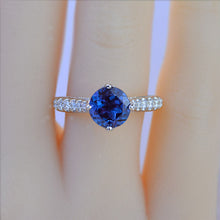 Load image into Gallery viewer, Alexandrite Engagement  White Gold Ring Classic Customized Design Your Own Ring