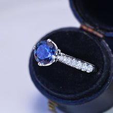 Load image into Gallery viewer, Alexandrite Engagement  White Gold Ring Classic Customized Design Your Own Ring