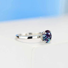 Load image into Gallery viewer, 2 Carat Alexandrite Double Prongs Engagement Ring