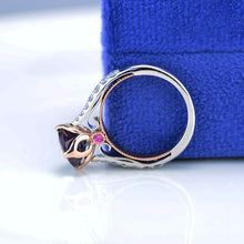 Load image into Gallery viewer, 2 Carat Alexandrite Engagement White Gold Ring