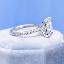 Load image into Gallery viewer, 3 Carat Giliarto Moissanite Princess Cut Engagement Gold Ring.