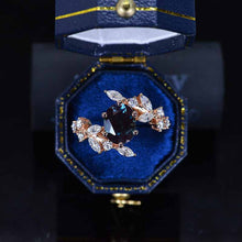 Load image into Gallery viewer, 2 Carat Oval Alexandrite Floral 14K Rose Gold Engagement  Ring