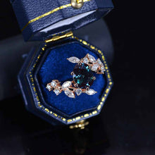 Load image into Gallery viewer, 2 Carat Oval Alexandrite Floral 14K Rose Gold Engagement  Ring