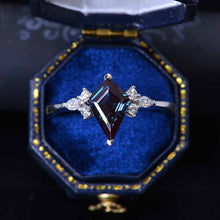 Load image into Gallery viewer, 3 Carat Kite Alexandrite Engagement Ring. 3CT Fancy Shape Alexandrite Ring