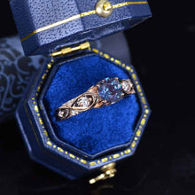 Load image into Gallery viewer, 14K Rose Gold Alexandrite Celtic Engagement Ring