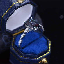 Load image into Gallery viewer, 3 Carat Emerald Cut Alexandrite Luxury Vintage Ring