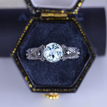 Load image into Gallery viewer, 14K Aquamarine Celtic Engagement Ring