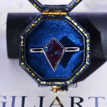 Load image into Gallery viewer, 3 Carat Kite Alexandrite Bezel Solitaire Engagement Platinum Ring