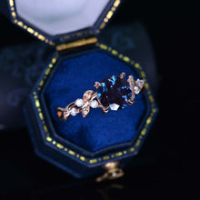 Load image into Gallery viewer, 2 Carat Alexandrite Floral Rose Gold Engagement Ring