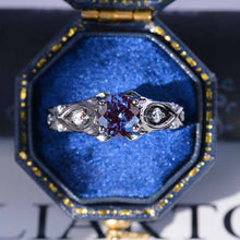 Load image into Gallery viewer, 1 Carat 14K Black Gold Alexandrite Celtic Engagement Ring