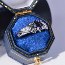 Load image into Gallery viewer, 1 Carat 14K Black Gold Alexandrite Celtic Engagement Ring