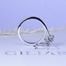 Load image into Gallery viewer, 2 Carat Gray Moissanite Six Prongs Engagement Ring