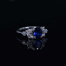 Load image into Gallery viewer, 2 Carat Royal Blue Sapphire 14K White Gold Engagement Promissory Ring