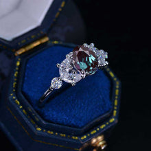 Load image into Gallery viewer, 2 Carat Alexandrite 14K White Gold Engagement Promissory Ring