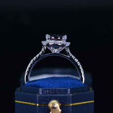 Load image into Gallery viewer, 2 Carat Alexandrite Halo Gold Engagement Promissory Ring