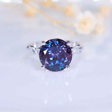 Load image into Gallery viewer, 5 Carat Alexandrite Stone 14K White Gold Ring