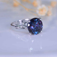 Load image into Gallery viewer, 5 Carat Alexandrite Stone 14K White Gold Ring