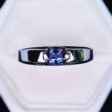 Load image into Gallery viewer, 2 Carat Alexandrite Men's Gold Ring.