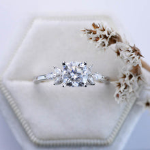 Load image into Gallery viewer, 2 Carat Cushion Cut Giliarto Moissanite Diamond White Gold Engagement Ring